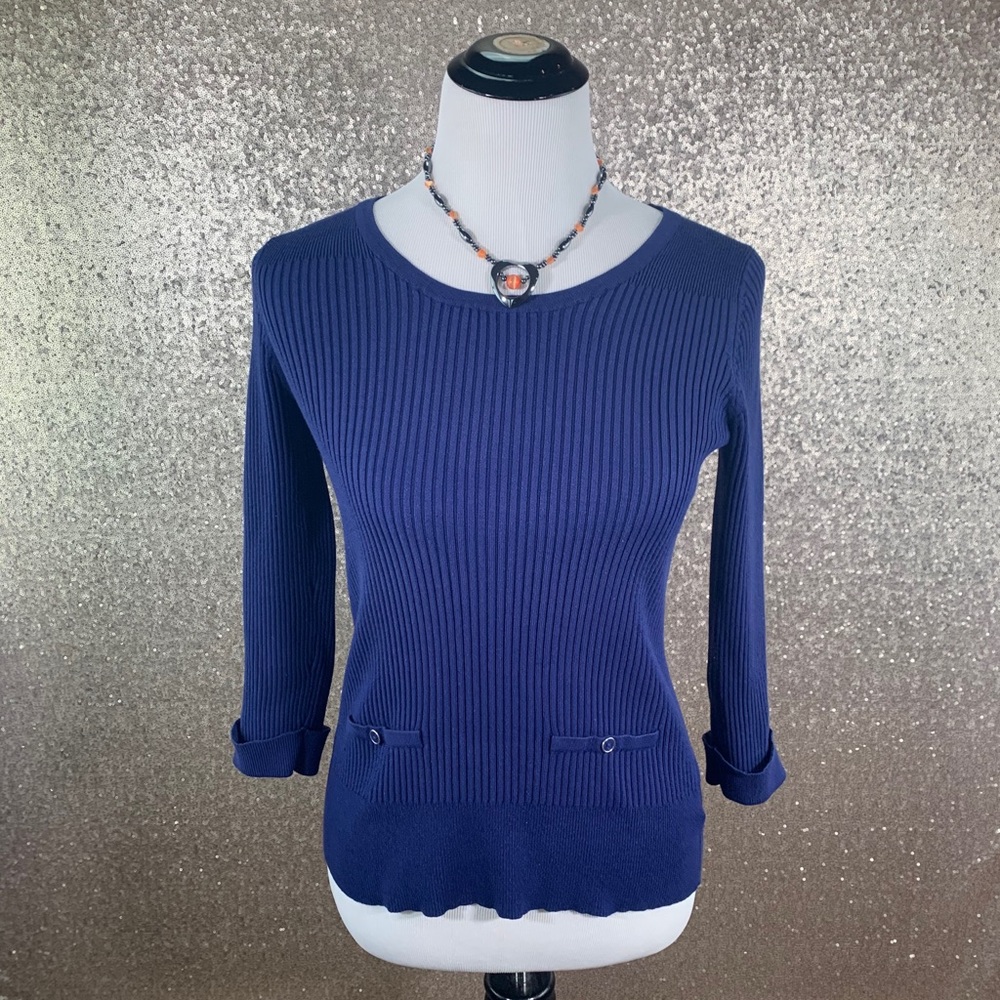 Dress Barn Blue Long Sleeve                     B3